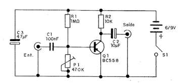 Preamplificador de audio 
