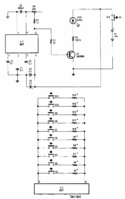 Control remoto IR por tono
