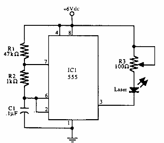 Controlador de diodo LÁSER 555
