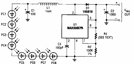 Fuente con panel solar 
