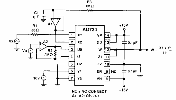 Multiplicador de divisor analógico
