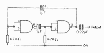 Oscilador de audio 7400 
