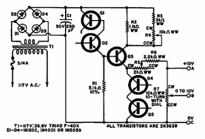 Fuente de referencia de 10 V 
