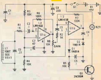 Receptor detector de metales 
