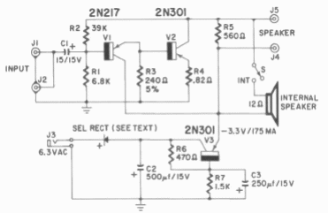 Miniamplificador 2N301 
