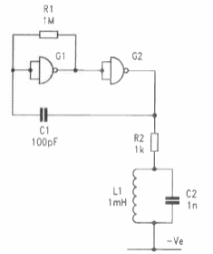 Oscilador básico de dos puertas 

