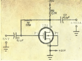 Preamplificador con FET 
