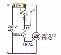 Llave con triac 
