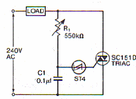 Atenuador con triac 
