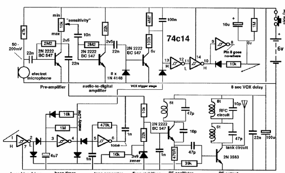 Transmisor Vox con Beep 
