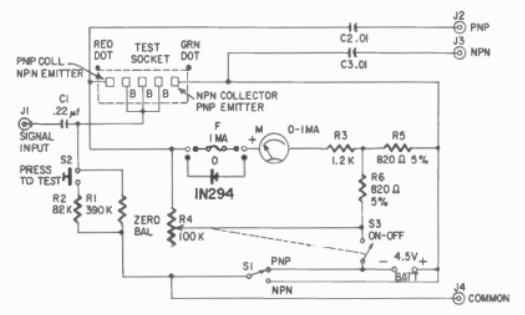 Probador de transistores 
