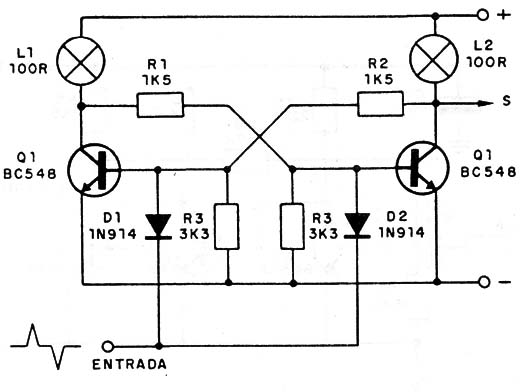 Biestable con Transistores
