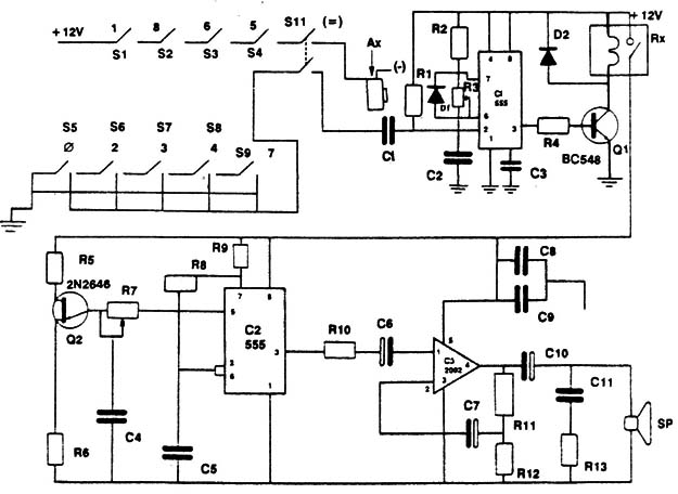 Cerradura Electrónica com Clave
