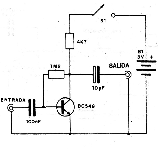 Microrreforzador de Audio BC548
