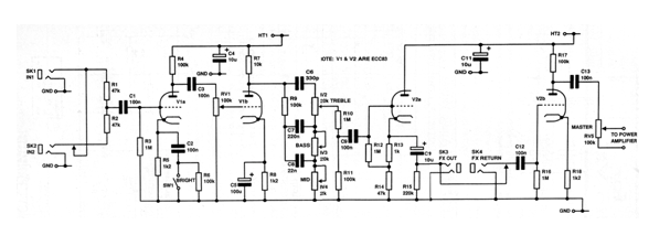 Preamplificador Valvulado para Guitarra 
